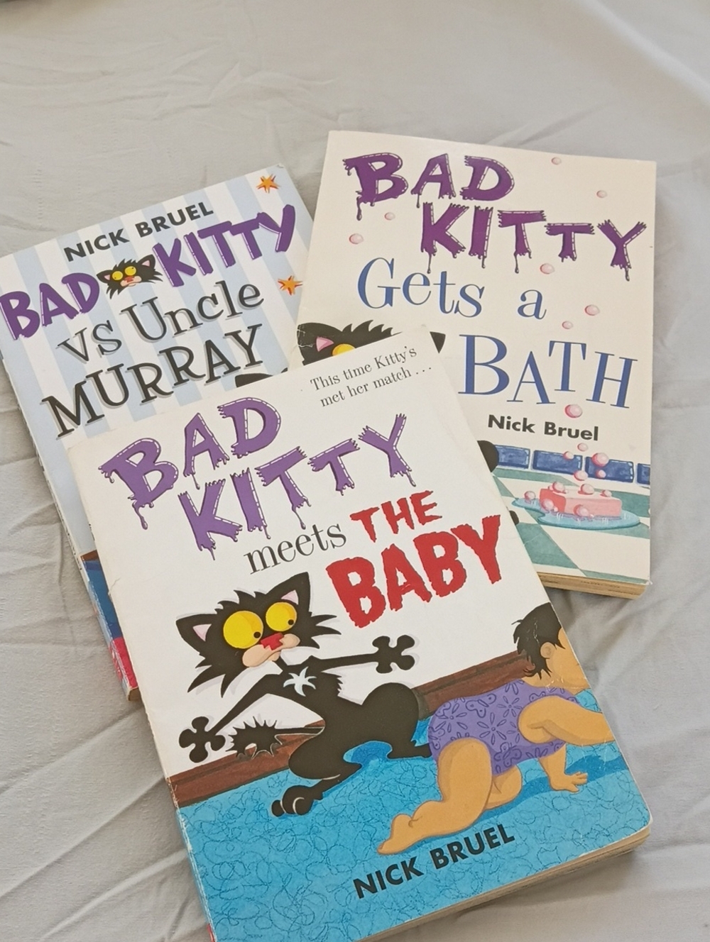 Set Of Three Bad Kitty Book by Nick Bruel